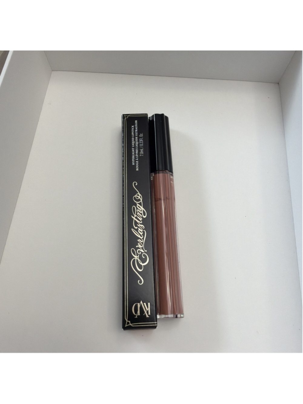 KVD Everlasting Hyperlight Liquid Lipstick Pale Harlequin 12 Full Size 7 mL